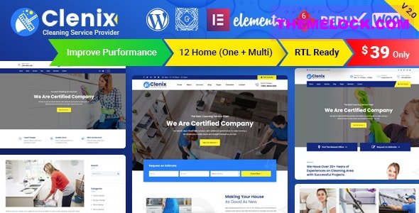 Clenixv..Nulled&#;CleaningServicesWordPressTheme