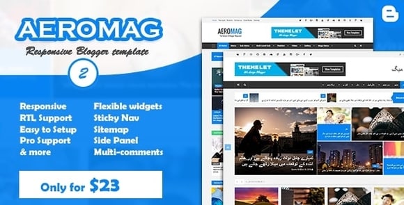 AeroMagv.Nulled–News&#;MagazineResponsiveBloggerTemplate