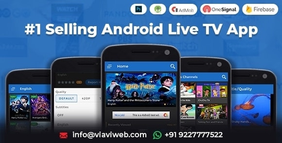 AndroidLiveTVv.(TVStreaming,Movies,WebSeries,TVShows&#;Originals)App+Admin