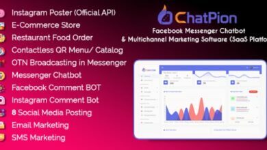 ChatPionv..Nulled–FacebookChatbot,eCommerce&#;SocialMediaManagementTool(SaaS)Script