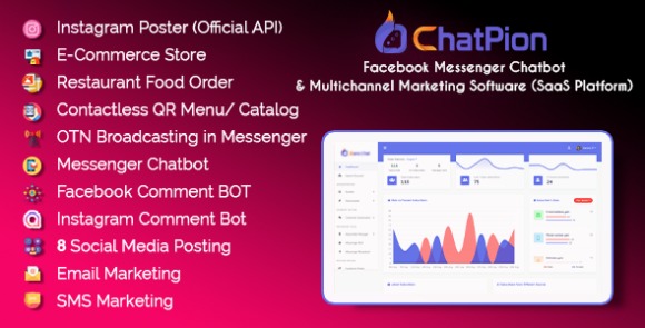 ChatPionv..Nulled–FacebookChatbot,eCommerce&#;SocialMediaManagementTool(SaaS)Script