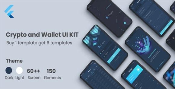 Crypto App Flutter Wallet and Crypto UI KIT Template in Flutter Cryptocurrency App Source