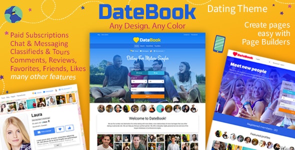 DateBookv..Nulled&#;DatingWordPressTheme