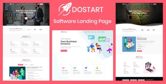 Dostartv.Nulled–StartupLandingPageHTMLTemplateFree