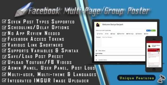 FacebookMultiPage/GroupPosterPHPScriptNulled–Jan