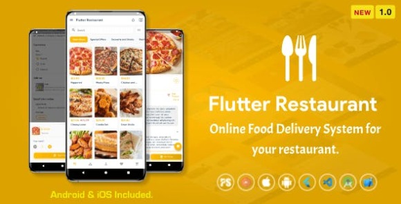 FlutterRestaurantv.(OnlineFoodDeliverySystemForiOSandAndroid)