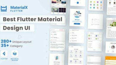 MaterialXFlutterv.Nulled–FlutterMaterialDesignUIAppSource