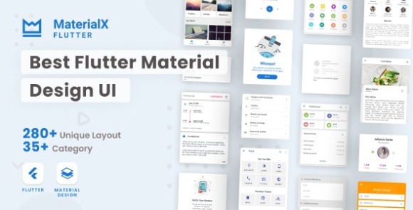 MaterialXFlutterv.Nulled–FlutterMaterialDesignUIAppSource