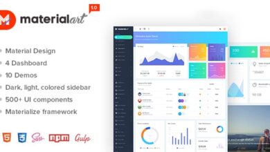 Materialart Powerful Material Admin Template Nulled – HTML Theme