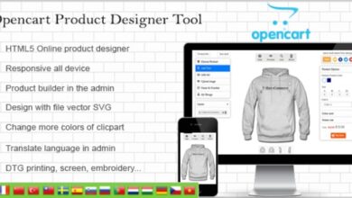 Opencart Custom Product Designer – OpenCart Nulled Plugin