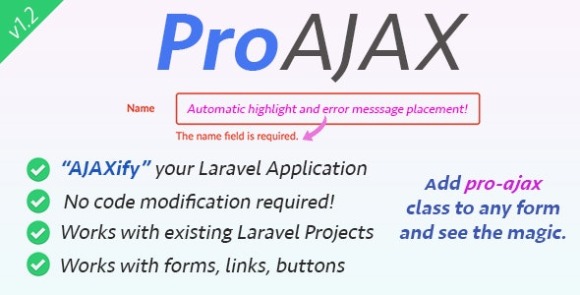 ProAjaxv.Nulled–AutomaticallyAjaxifyYourLaravelApplicationPHPScript