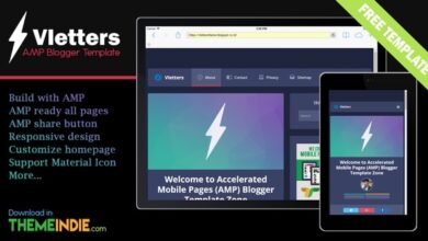 VlettersAMP Nulled – Accelerated Mobile Pages (AMP) Blogger Template