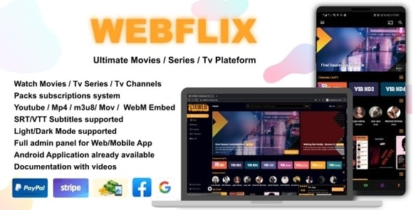 WebFlixv.Nulled–Movies–TVSeries–LiveTVChannels–SubscriptionPHPScript