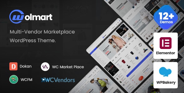 Wolmartv..Nulled&#;Multi VendorMarketplaceWooCommerceTheme