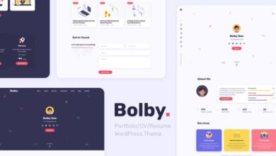 Bolbyv..Nulled&#;Portfolio/CV/ResumeWordPressTheme