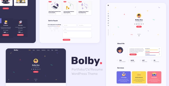 Bolbyv..Nulled&#;Portfolio/CV/ResumeWordPressTheme