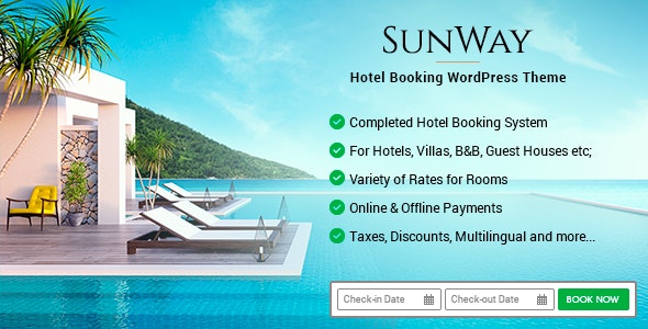 Sunwayv.Nulled&#;HotelBookingWordPressTheme