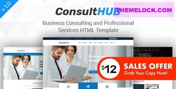 ConsultHUBv.Nulled&#;BusinessConsultingandProfessionalServicesHTMLTemplate