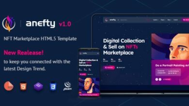 Aneftyv.Nulled–NFTMarketplaceHTMLTemplateFree