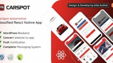 CarSpotv..Nulled–DealershipClassifiedReactNativeAppSource