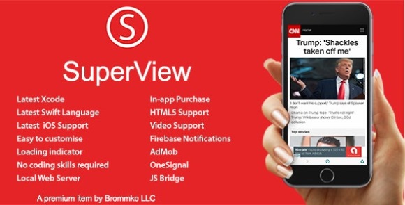SuperViewv..Nulled–WebViewAppforiOSwithPushNotification,AdMob,In appPurchaseAppSource