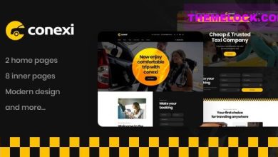 Conexiv.Nulled&#;TaxiBookingServiceWordPressTheme+RTL