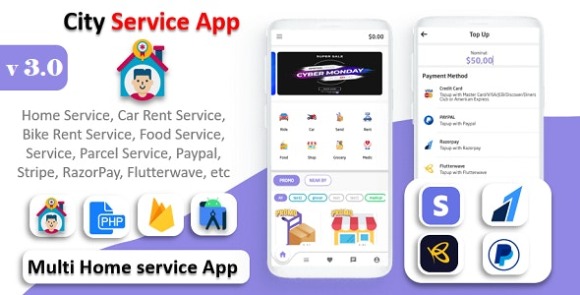 CityServiceAppv.Nulled–ServiceAtHome|MultiPaymentGatewaysIntegrated|MultiLoginSource