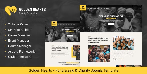 GoldenHeartsv.Nulled&#;Fundraising&#;CharityJoomlaTemplate