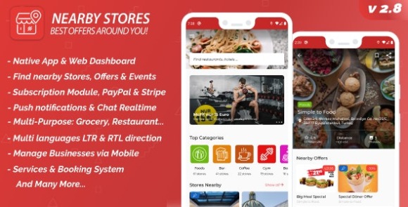 NearbyStoresAndroidv.Nulled–Offers,Events,Multi Purpose,Restaurant,Services&#;BookingAppSource