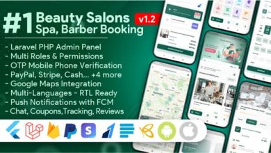 BeautySalons,Spa,Massage,BarberBooking,BusinessListingMulti VendorAppwithAdminPanelv..