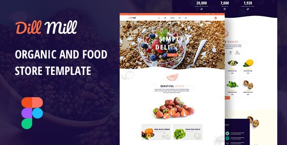 Dillmillv.Nulled&#;OrganicandFoodStoreFigmaTemplate