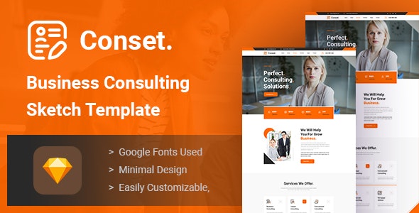 Consetv.Nulled&#;BusinessConsultingSketchTemplate