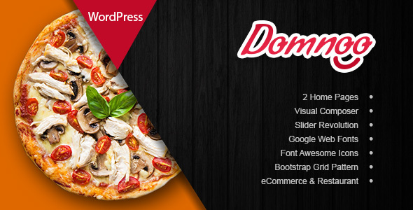 Domnoo v1.37 开心版 – 披萨和餐厅 WordPress 主题