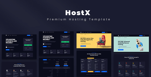 HostXv..Nulled&#;PremiumHostingTemplate