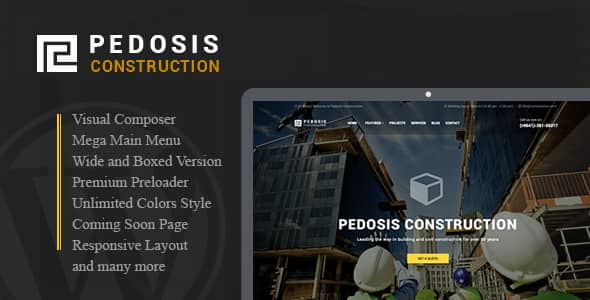 PedosisNulled&#;ConstructionResponsiveWordPressTheme