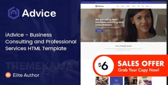 iAdvice Business Consulting and Professional Services HTML Template Download