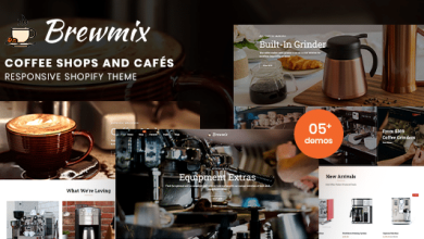 Brewmix.Nulled&#;CoffeeShopsandCafésResponsiveShopifyTheme