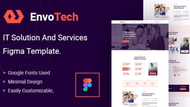 EnvoTechv.Nulled&#;ITSolutionandServicesFigmaTemplate