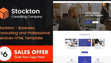Stocktonv.Nulled&#;BusinessConsultingandProfessionalServicesHTMLTemplate