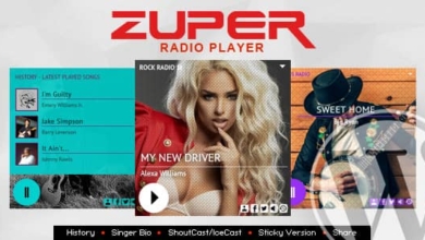 Zuperv.Nulled&#;ShoutcastandIcecastRadioPlayerWithHistory