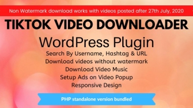 TikTokVideoDownloaderwithoutWatermarkv..Nulled&#;WordPressPlugin