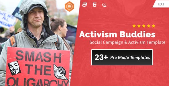 ActivismBuddiesv..Nulled&#;SocialCampaign&#;NonProfitHTMLTemplate
