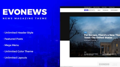 Evonewsv.Nulled&#;News/MagazineWordPressTheme