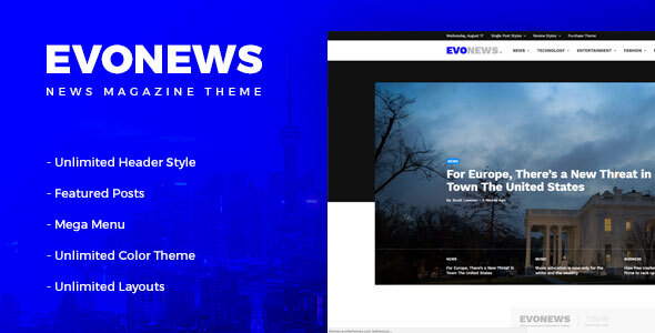 Evonewsv.Nulled&#;News/MagazineWordPressTheme