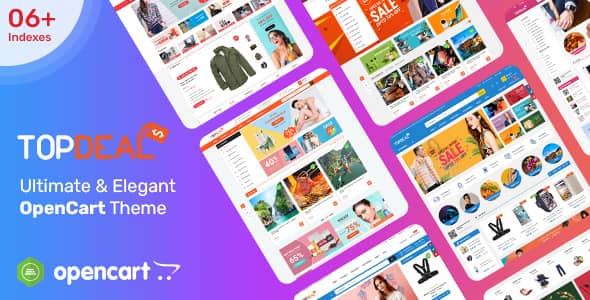 TopDealv.Nulled&#;MarketPlace&#;MultiVendorResponsiveOpenCart&#;.ThemewithMobile SpecificLayouts