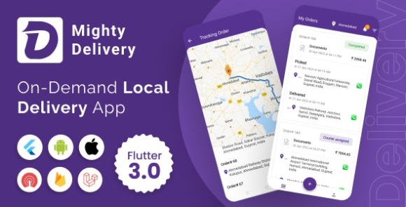 MightyDeliveryv.Nulled–OnDemandLocalDeliverySystemFlutterApp|CourierCompany|CourierAppSourceCode