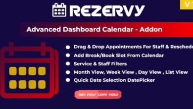 Rezervyv.Nulled–Drag&#;Drop,Month,Week,Day,ListView&#;FiltersAppointmentsCalendar(Add On)Free