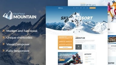 SnowMountainv..Nulled&#;SkiResort&#;SnowboardSchoolWordPressTheme