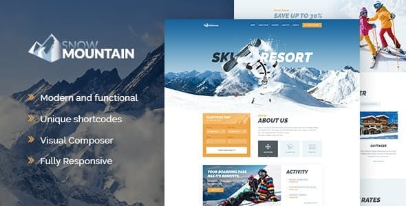 SnowMountainv..Nulled&#;SkiResort&#;SnowboardSchoolWordPressTheme