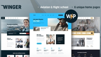 Wingerv..Nulled&#;Aviation&#;FlightSchoolWordPressTheme